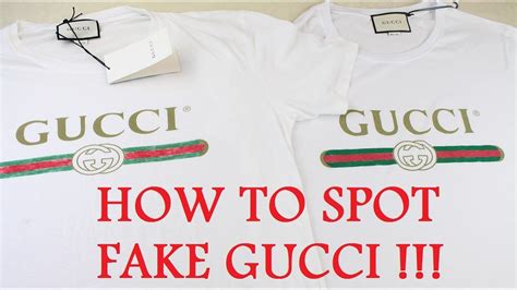 gucci t shirt replica mens|How to Spot a Real Gucci T.